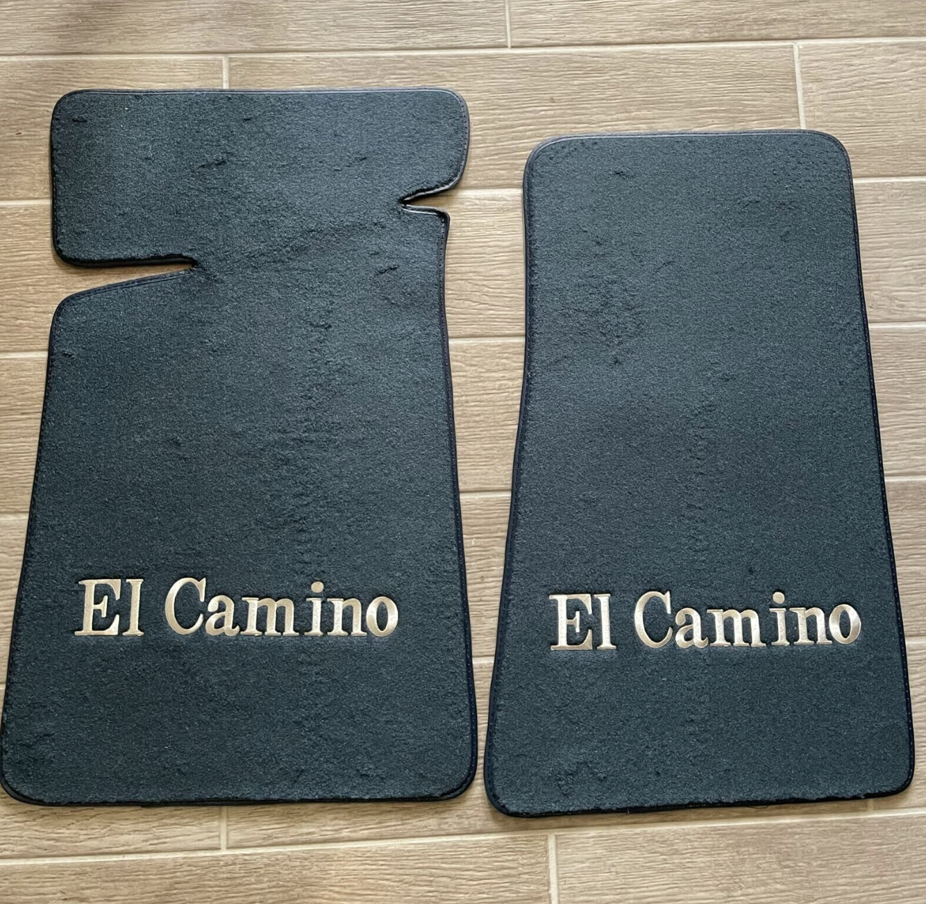 1980-1987 El Camino Dark Blue Floor Mat Set with Logo