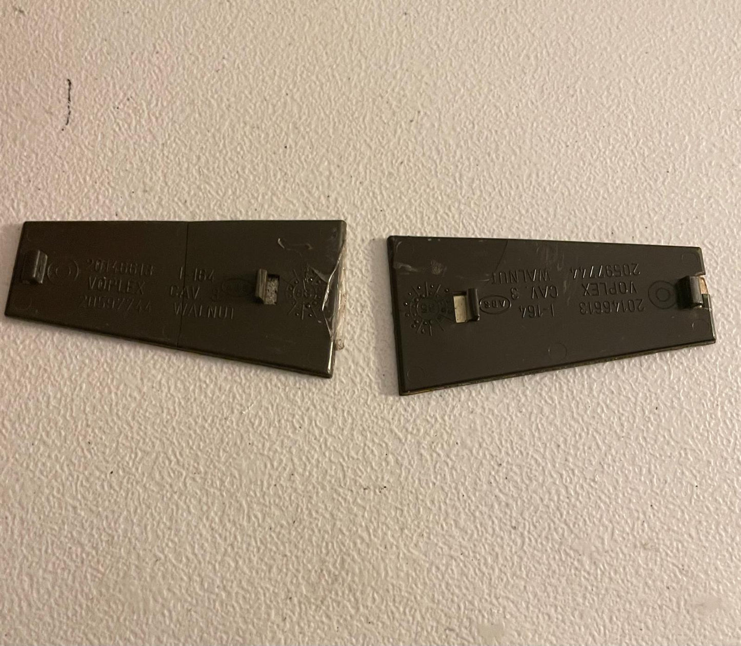 78-84 Cutlass Burlwood Trim Door Panel Pull Strap Escutcheon Cover Pair