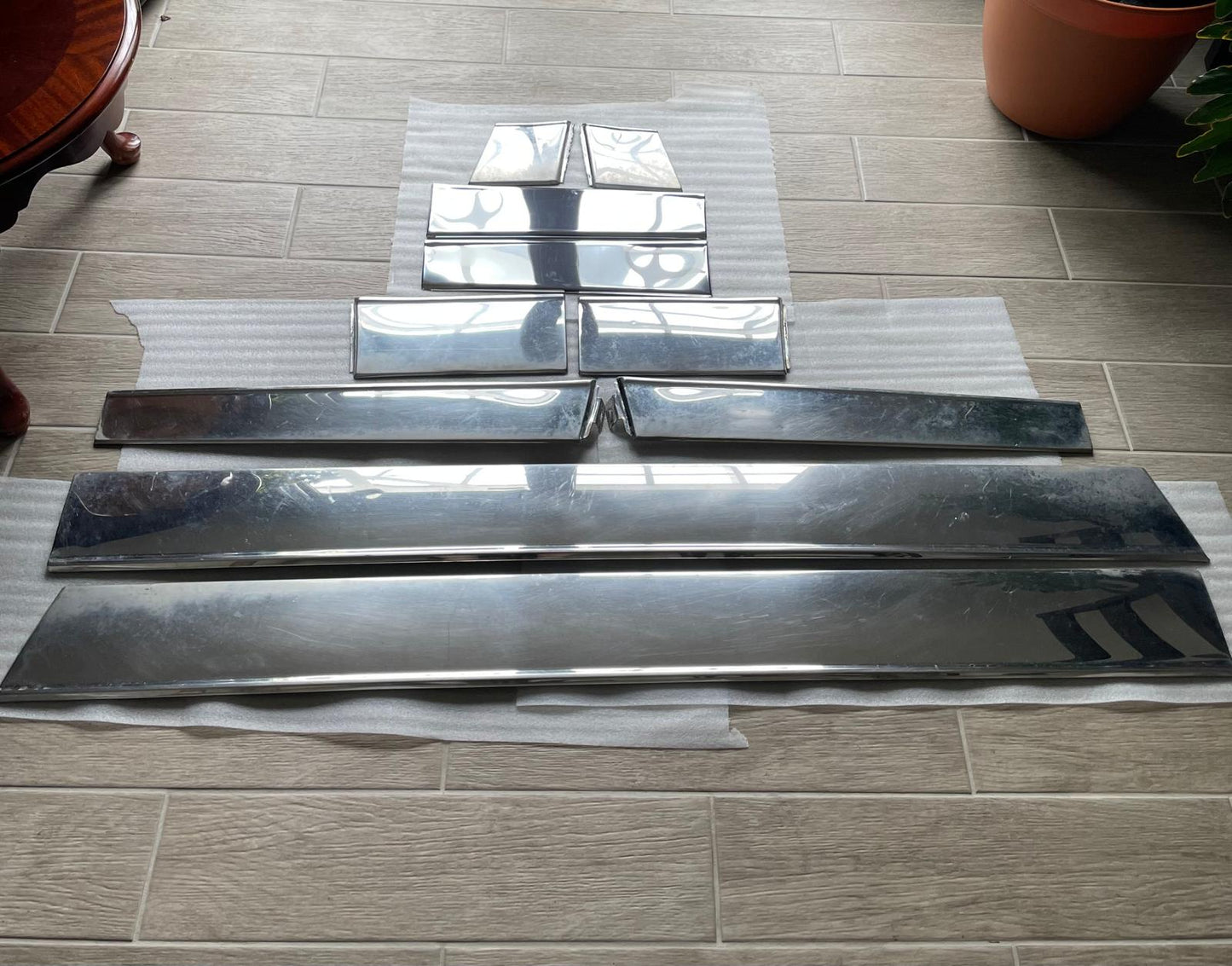81-88 Cutlass Door Chrome rocker trim Moulding Set