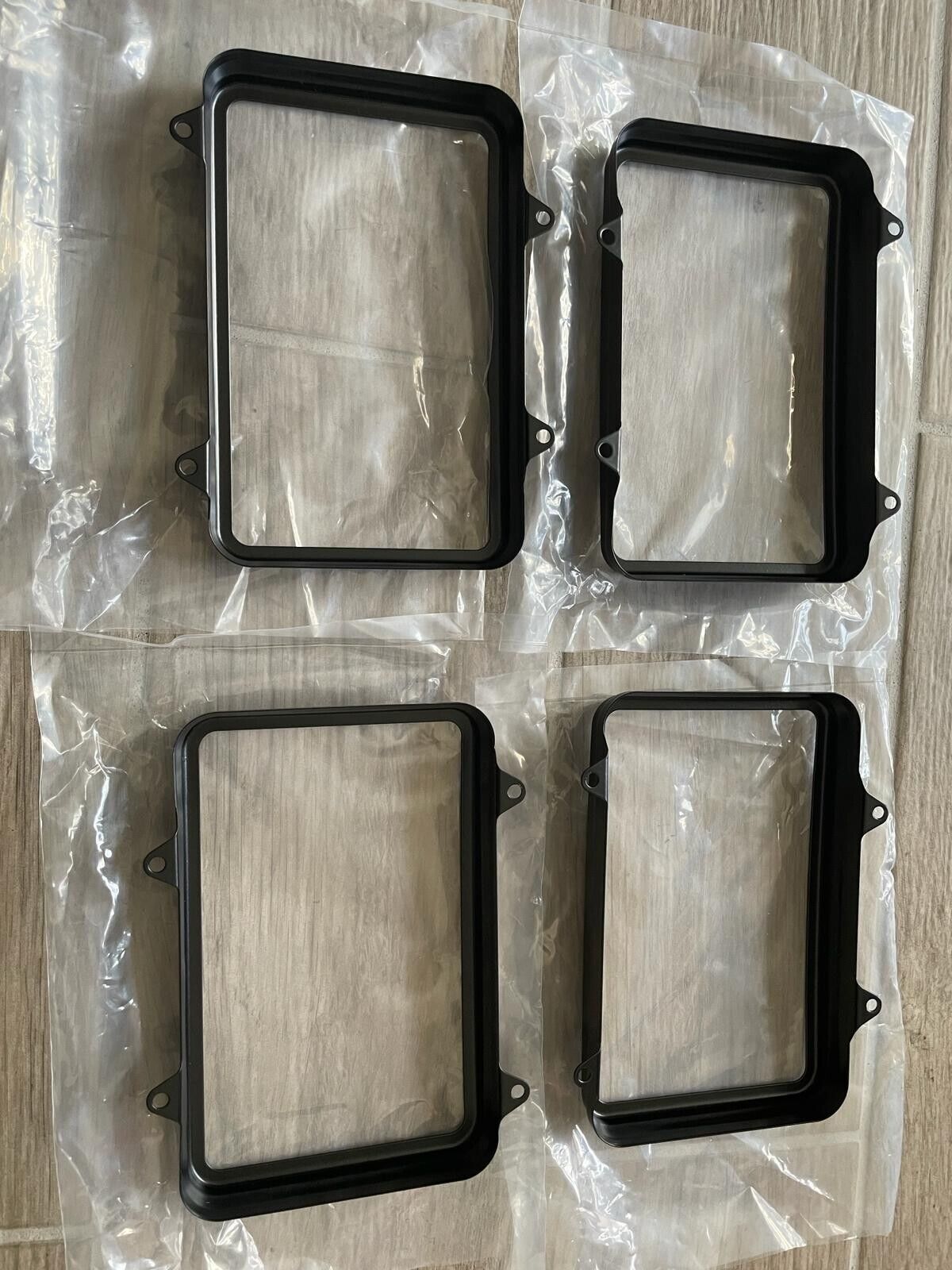 1980-1988 Monte Carlo El Camino Cutlass Front Headlight Retainer Black Set of 4Cut