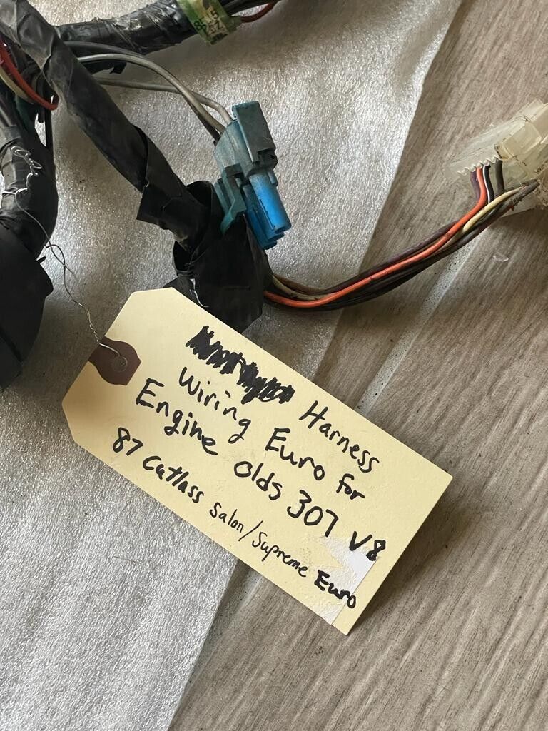 1978-1988 Cutlass supreme Wire Harness Euro for Engine Olds 307 V8