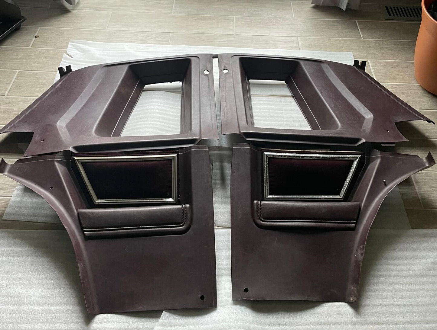 81-88 Cutlass Supreme rear Quarter Panel Interior Trim oxblood