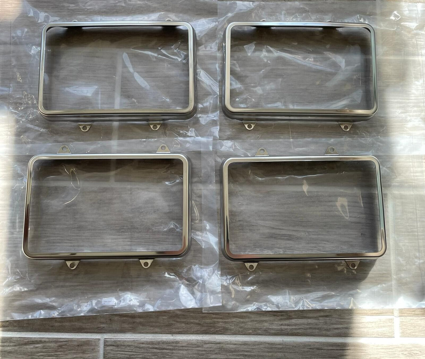 1980-1988 Monte Carlo El Camino Front Headlight Retainer Chrome Set of 4
