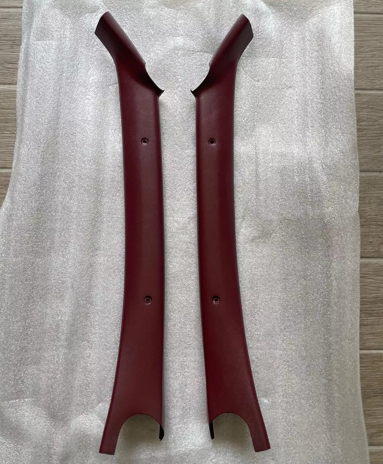 82-84 ElCamino Monte Carlo Cutlass Front Pillar Trim GM Restoration Garnet Maroon