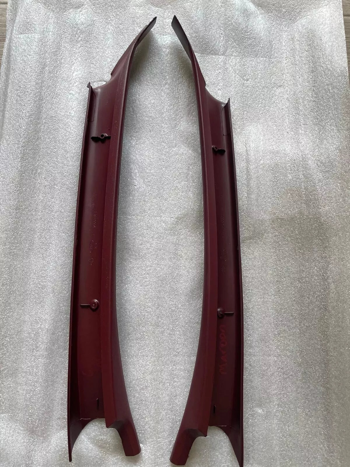 82-84 ElCamino Monte Carlo Cutlass Front Pillar Trim GM Restoration Garnet Maroon