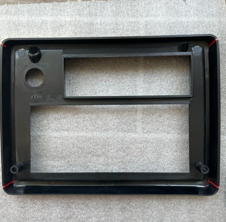 86-88 Monte Carlo SS Radio Plate Black with Red Stripes