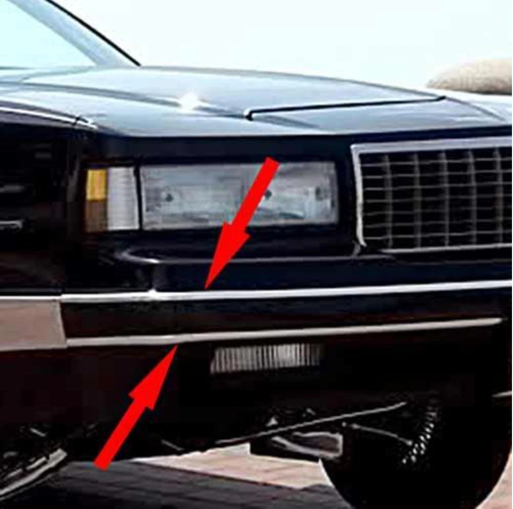 1986-1988 Monte Carlo LS front & Rear Bumper Cover Chrome Molding Strip Set of 4