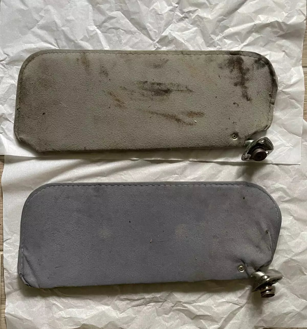 1978-88 Cutlass Monte Carlo Regal G-Body Sun Visors Gray