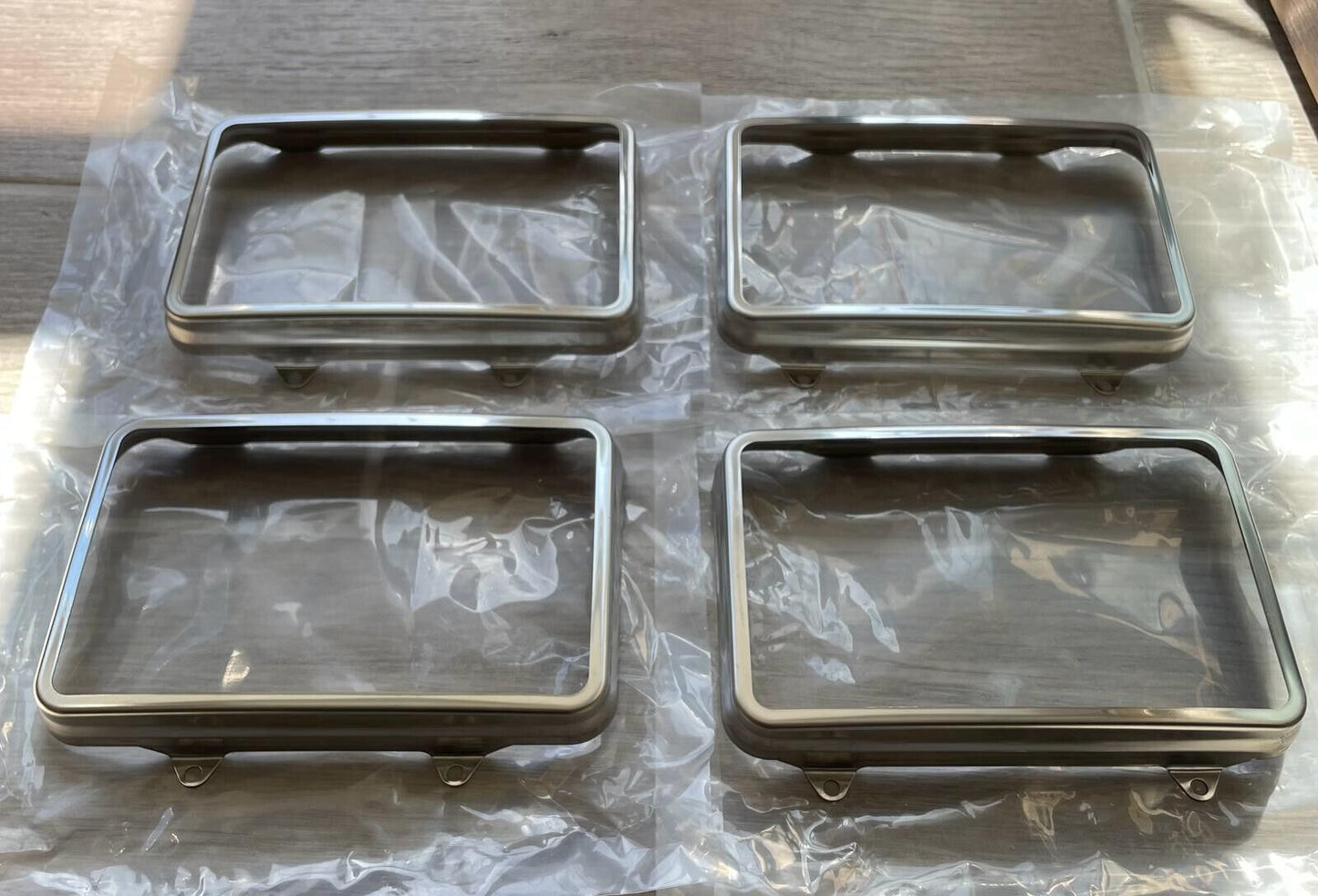 1980-1988 Monte Carlo El Camino Front Headlight Retainer Chrome Set of 4