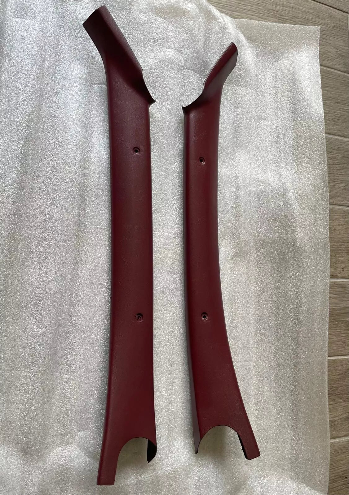 82-84 ElCamino Monte Carlo Cutlass Front Pillar Trim GM Restoration Garnet Maroon