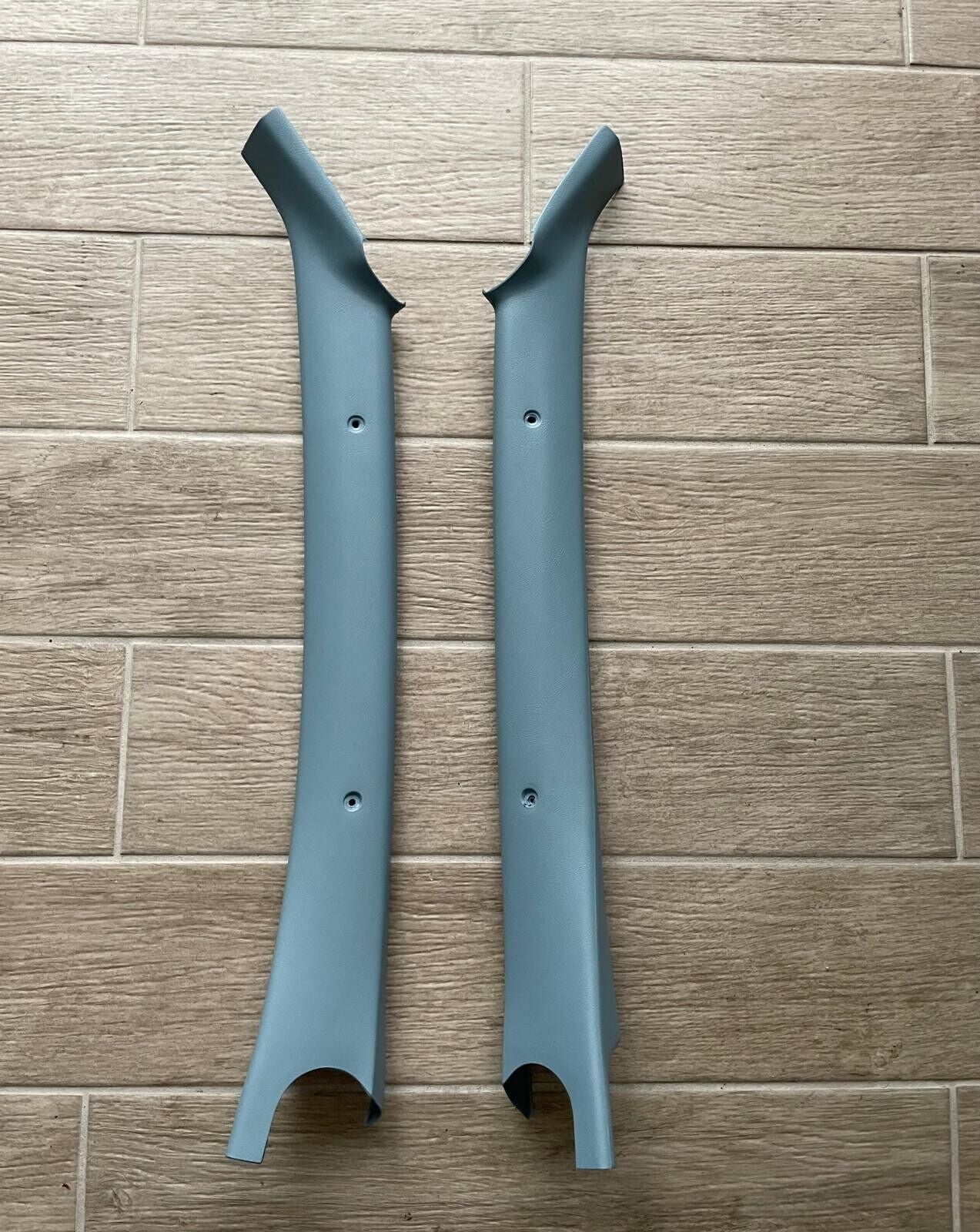 1978-1987 ElCamino Monte Carlo Malibu Front Pillar Trim Restoration Med Light Blue