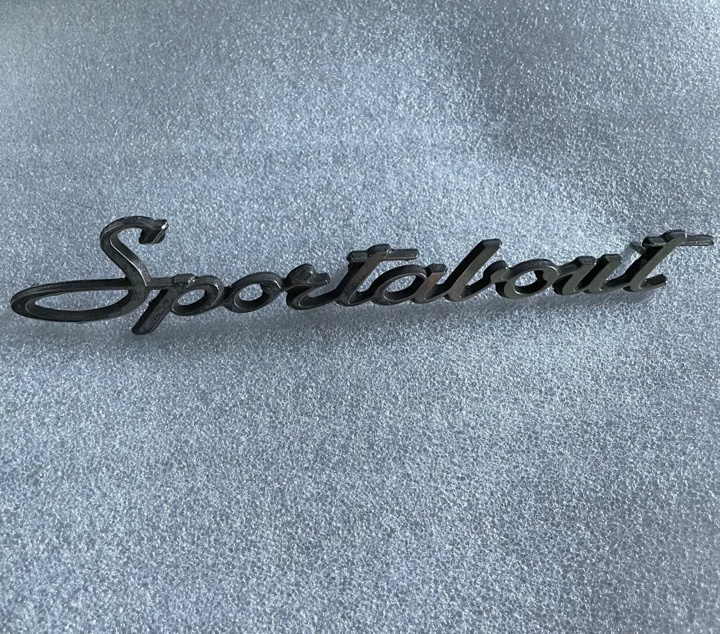 Sportabout Emblem Script Badge Chome Nash Hornet
