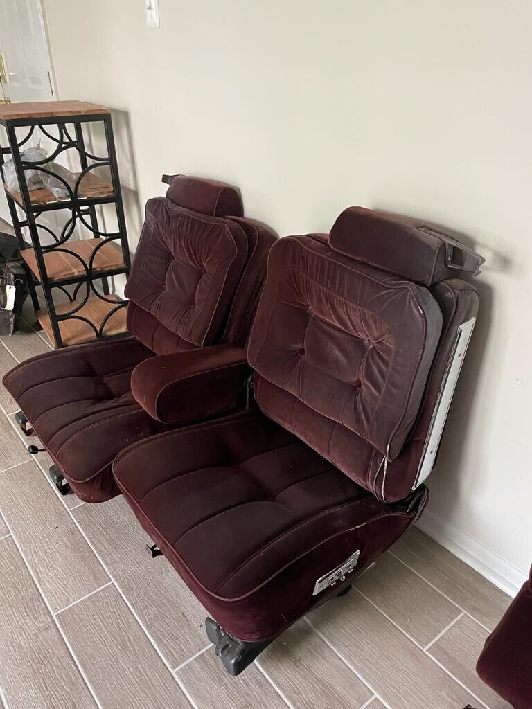 81-87 Buick Regal Front Split Bench Pillowtop Seat Assembly w/ Arm Rest