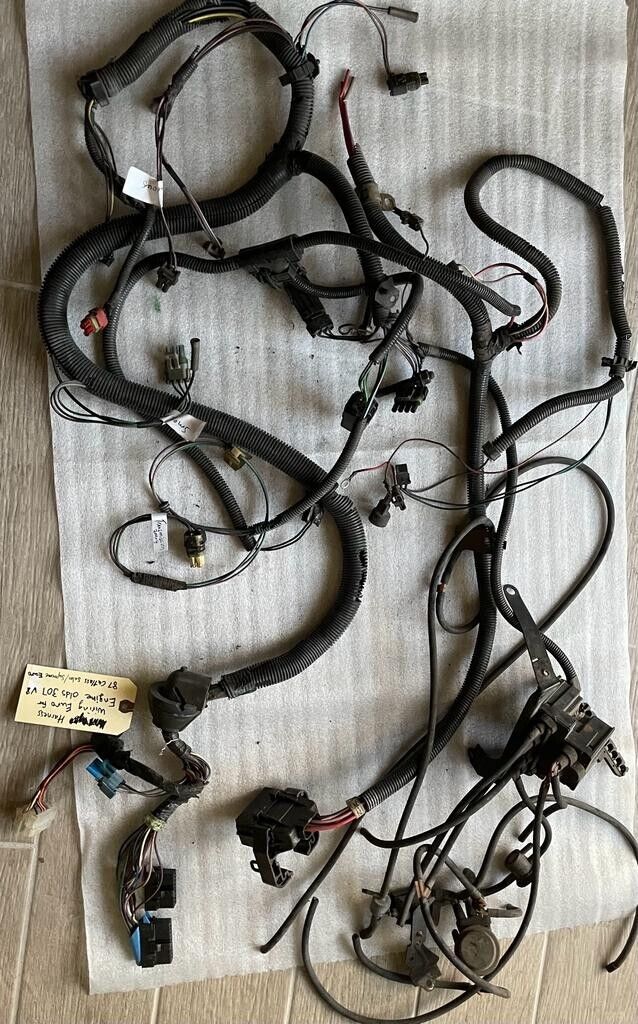 1978-1988 Cutlass supreme Wire Harness Euro for Engine Olds 307 V8