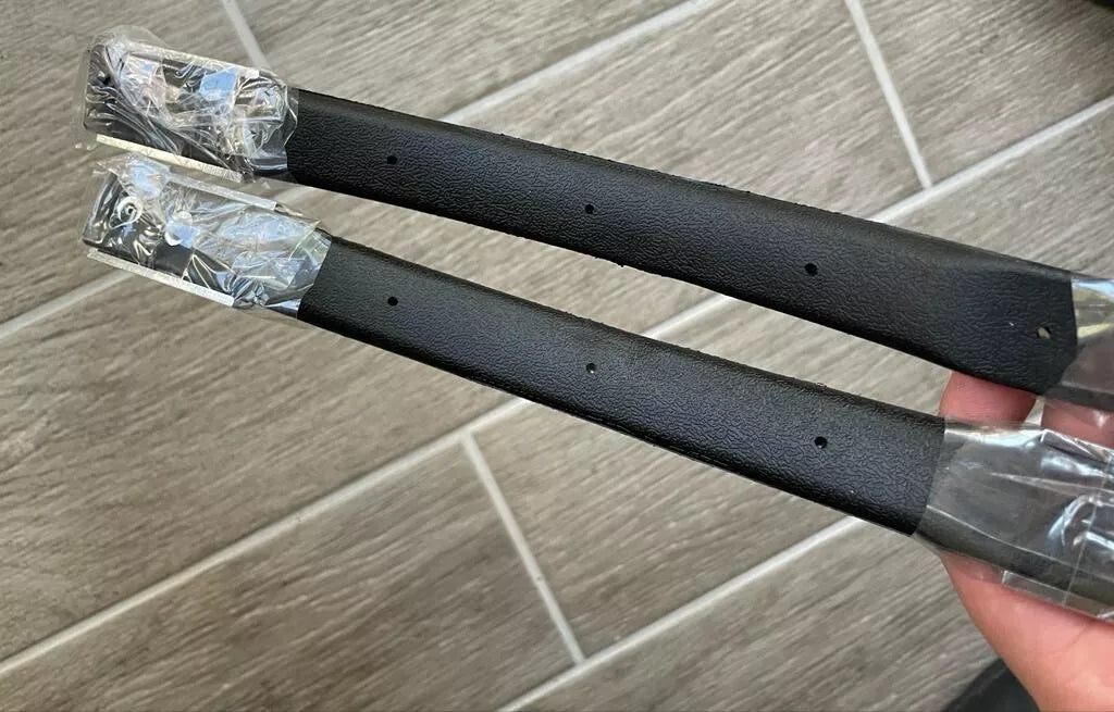 1978-1988 Door panel Pull Strap Kit Black & Woodgrain Pair