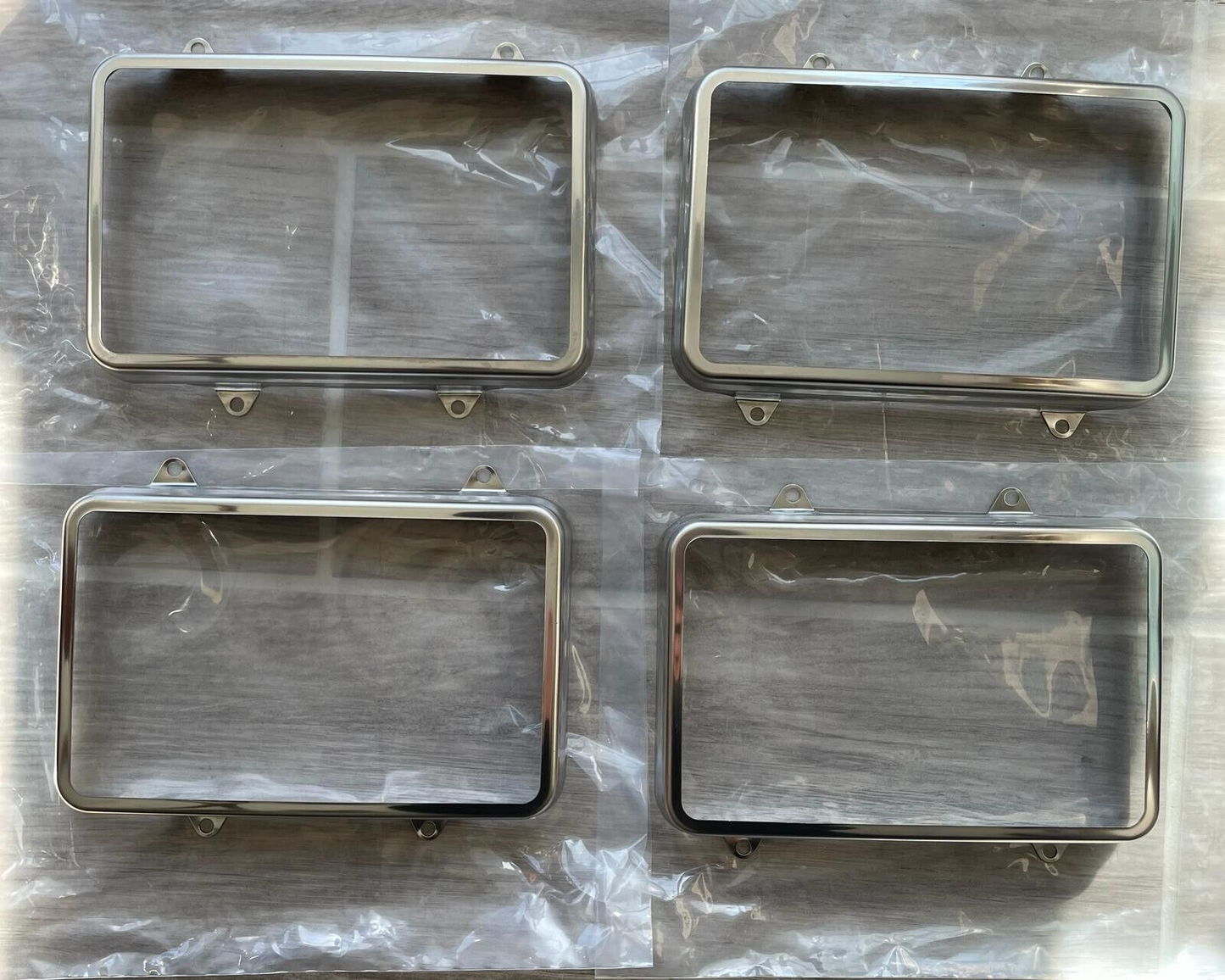 1980-1988 Monte Carlo El Camino Front Headlight Retainer Chrome Set of 4