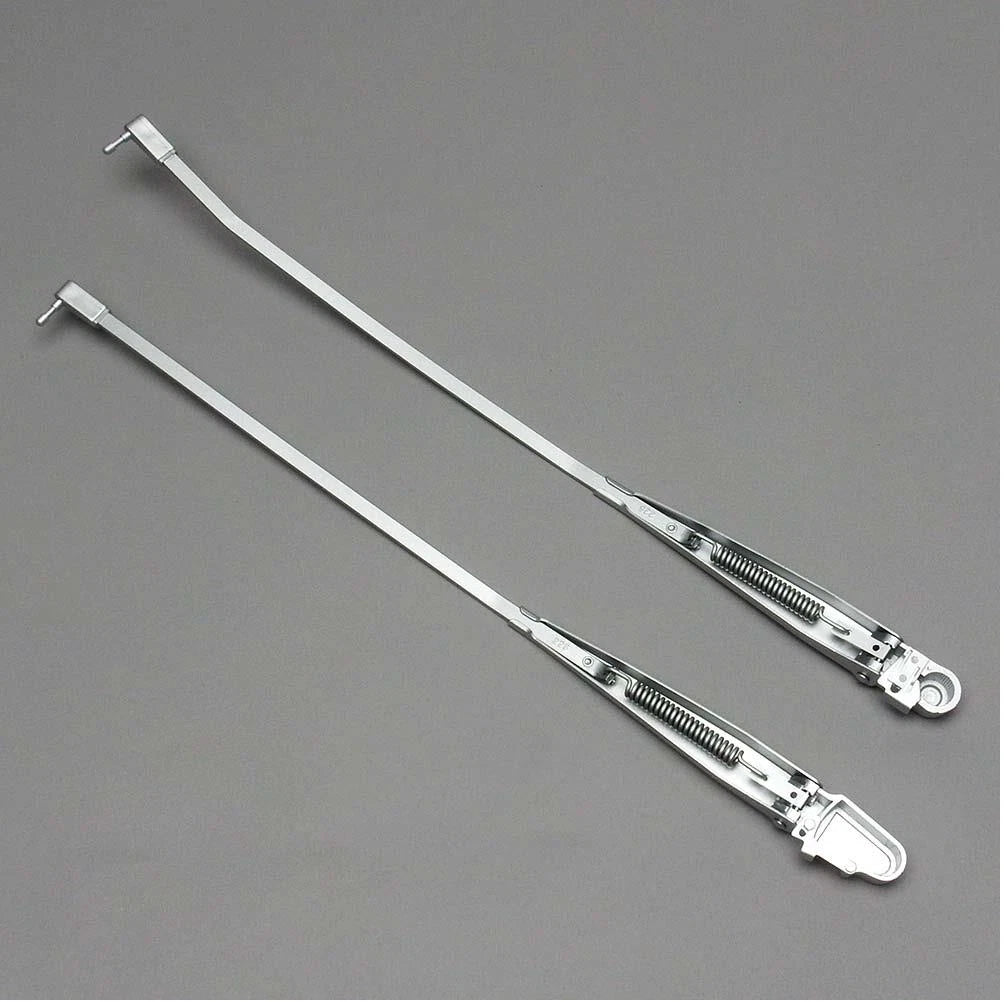 1978-1988 Monte Carlo El Camino Cutlass Silver Wiper Arm Set