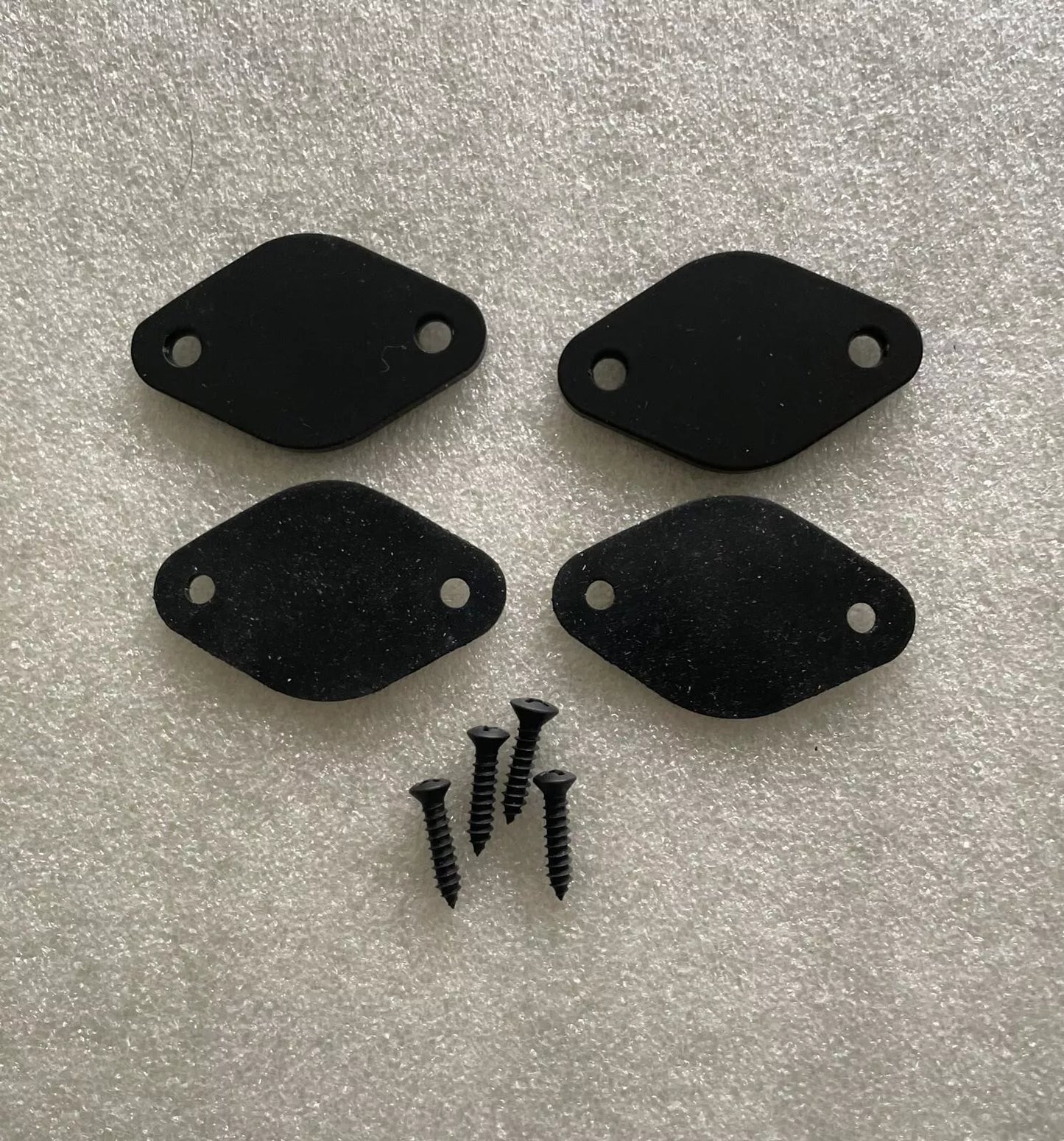 78-88 Monte Carlo El Camino Seatbelt Release Block Off Plate Kit Black