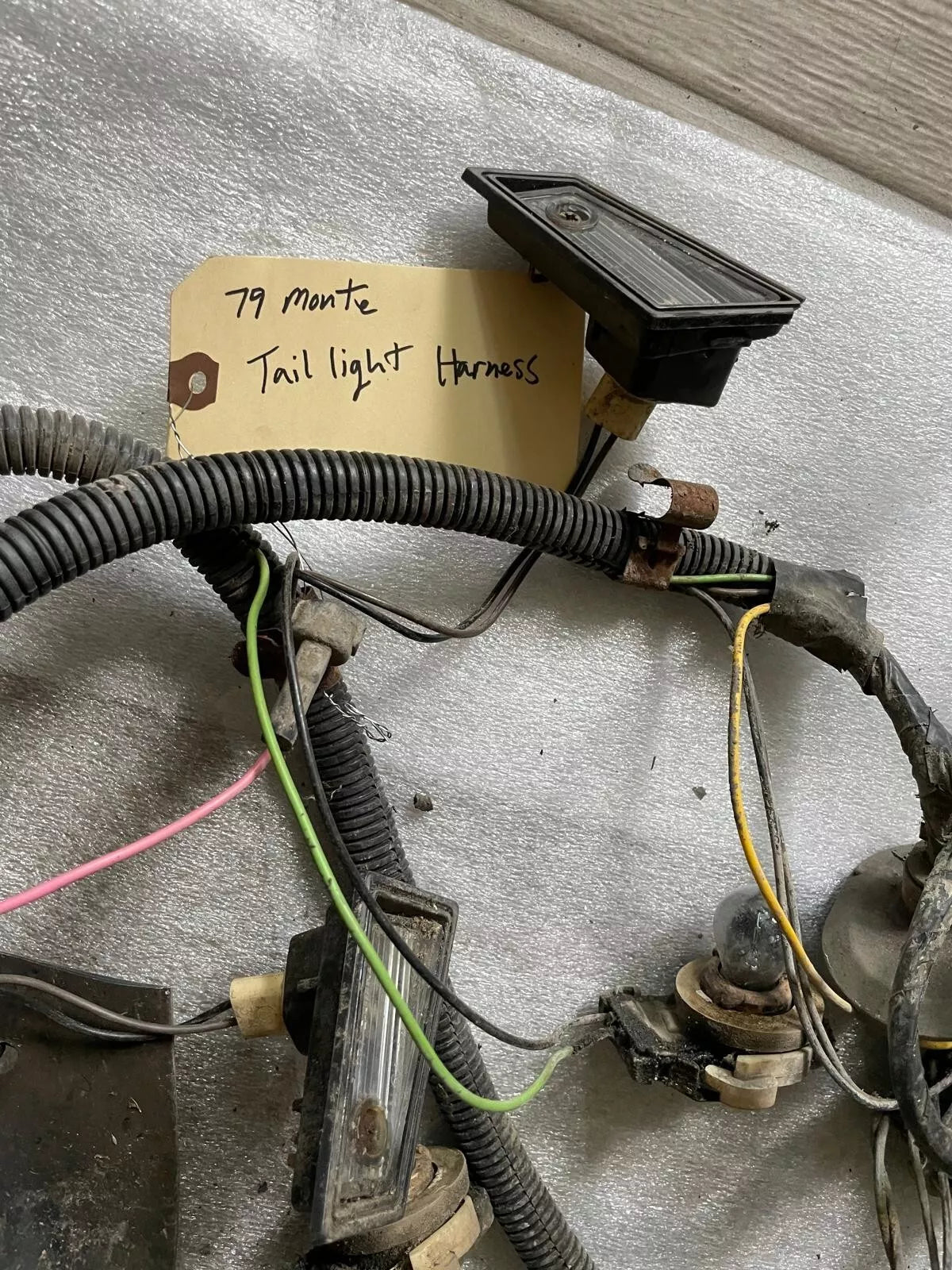1979-1980 Monte Carlo Tail Light Wiring Harness