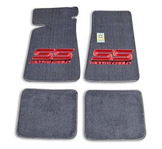 1983-1984 Monte Carlo SS Floor Mat Set with Logo