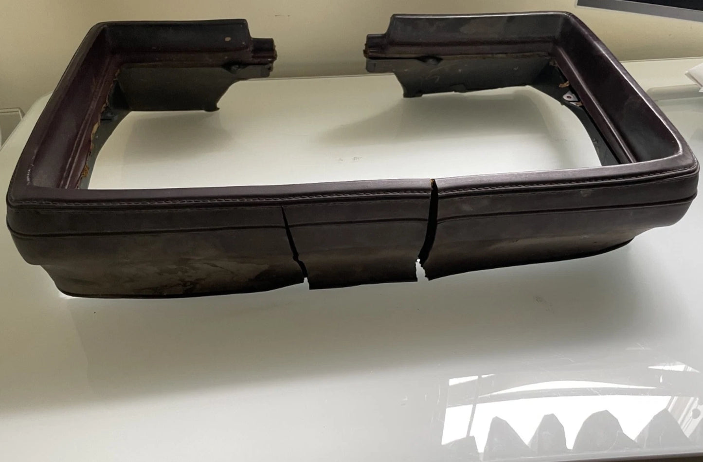 81-87 Buick Regal Instrument Cluster Surround Dash Bezel Burgundy