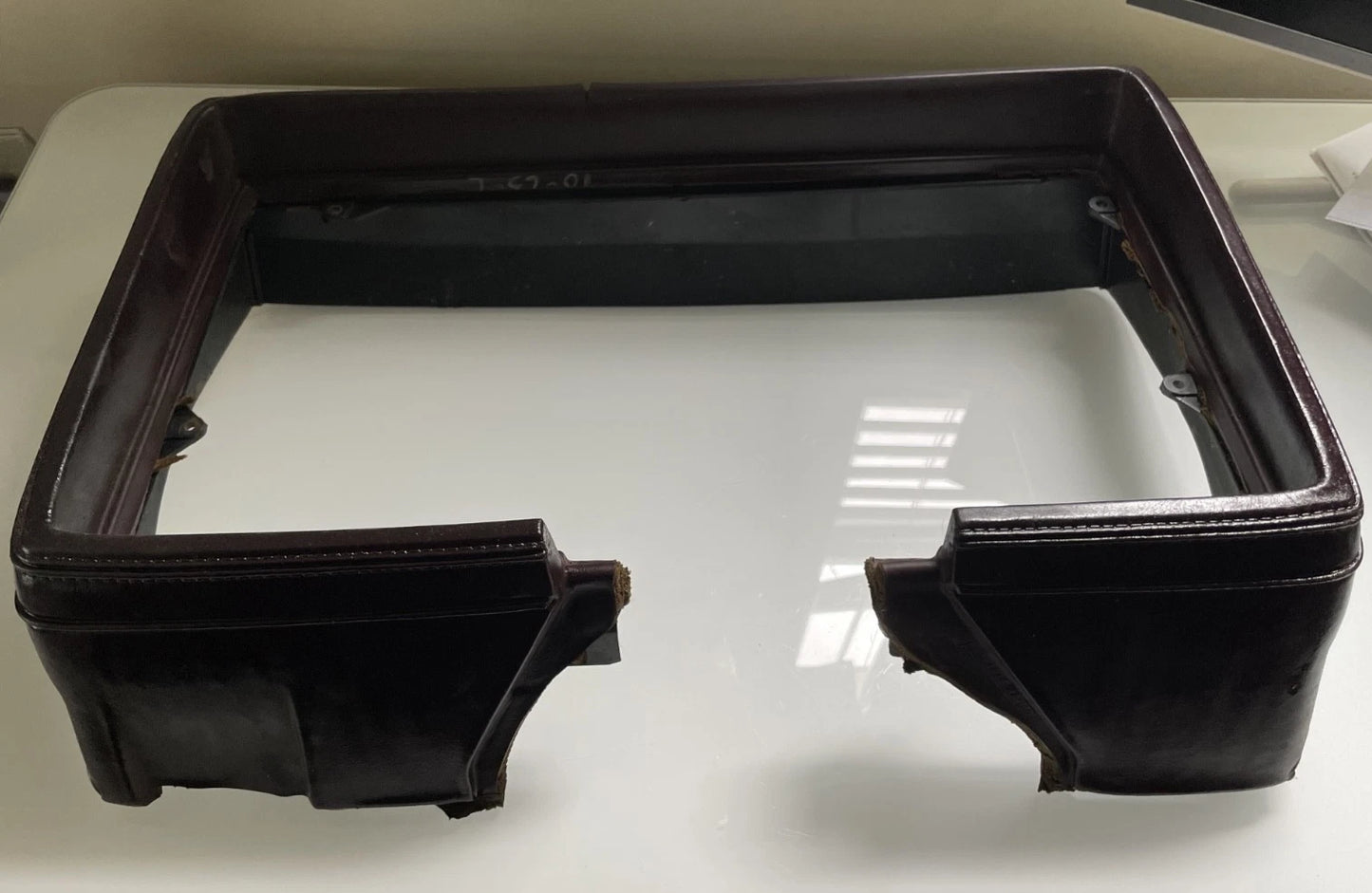 81-87 Buick Regal Instrument Cluster Surround Dash Bezel Burgundy