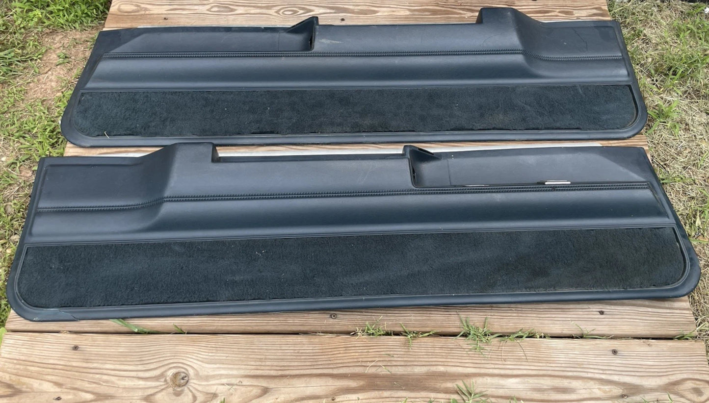 78-88 Regal Cutlass 2 Door Lower Door Panels Dark Blue