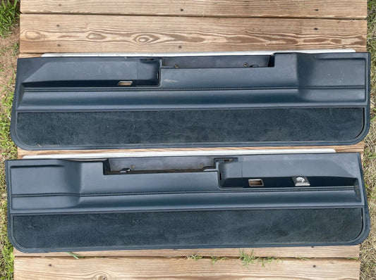78-88 Regal Cutlass 2 Door Lower Door Panels Dark Blue