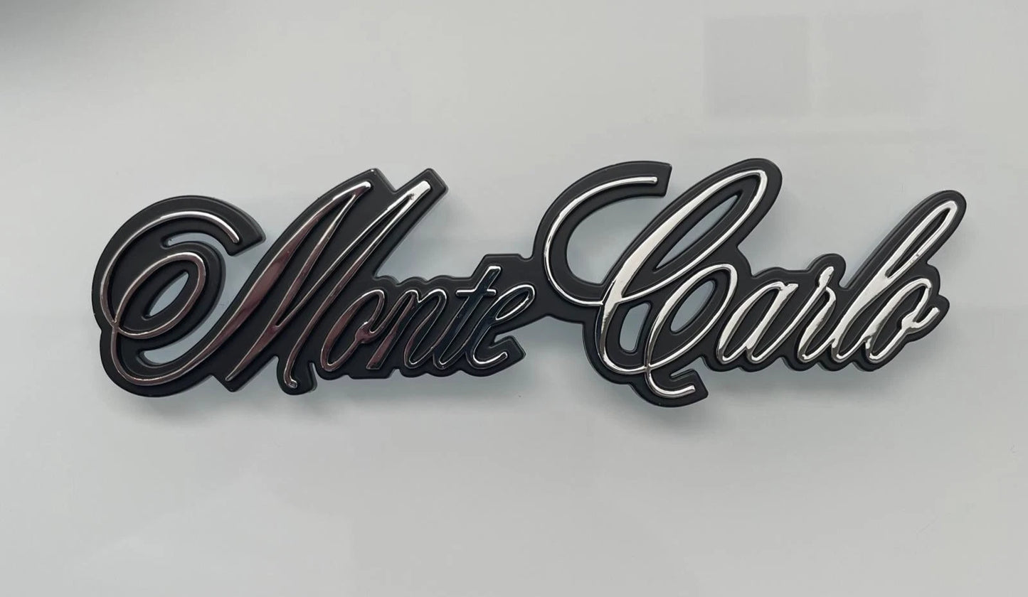 1970-1986 Monte Carlo Script Emblem