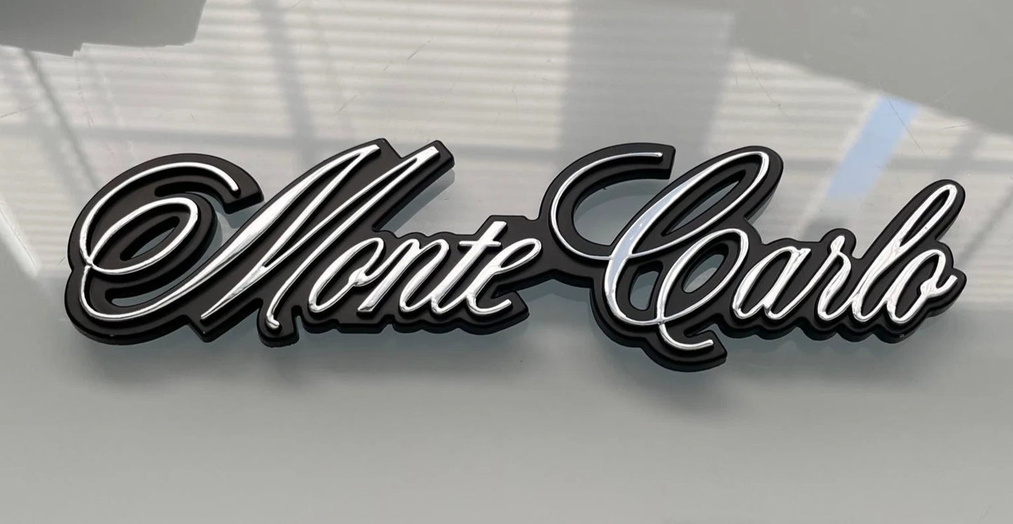 1970-1986 Monte Carlo Script Emblem
