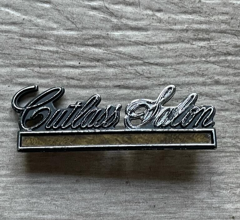 Oldsmobile Cutlass Salon Script Emblem Badge Supreme Ornament