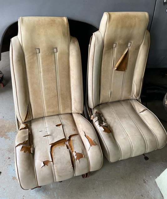 78-88 Monte Carlo El Camino Gbody White Front Seats Bucket Seats Set