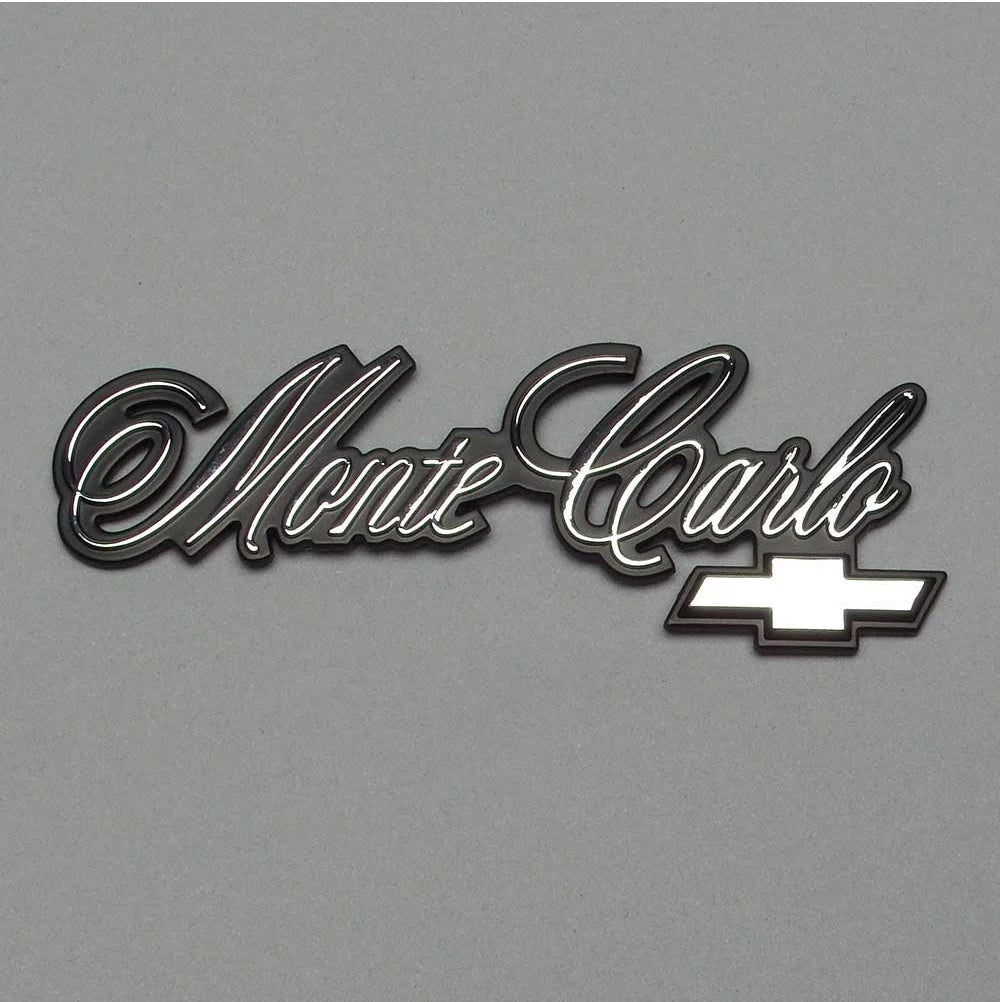 1986-1988 Monte Carlo LS Reproduction Trunk Emblem w/ Chevy Bowtie