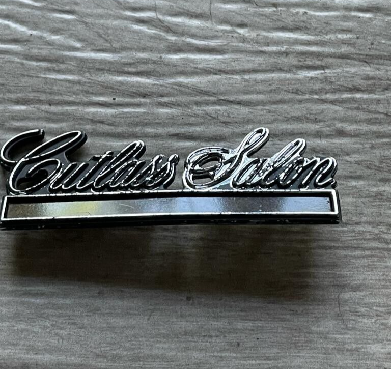 Oldsmobile Cutlass Salon Script Emblem Badge Supreme Ornament