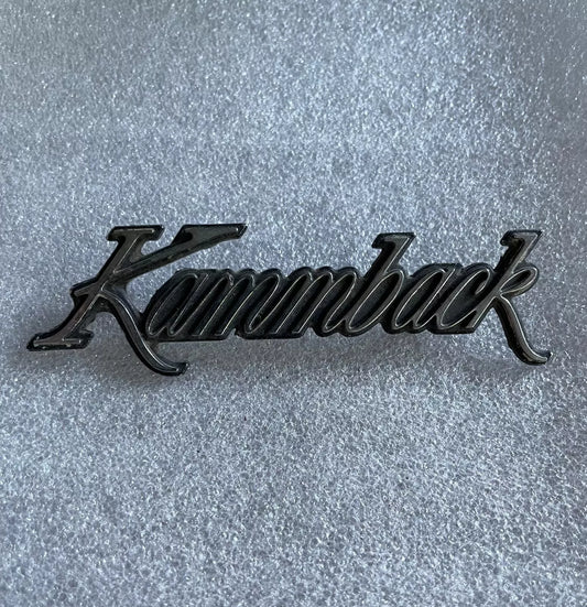 Kammback Script Badge Emblem Nameplate