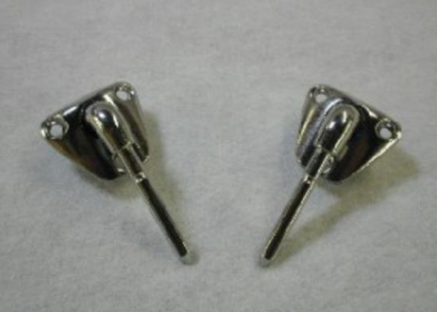 NEW Pair Of Black Sun Visor Brackets For 1978-1988 GM Passenger Cars - Direct Fit Replacement